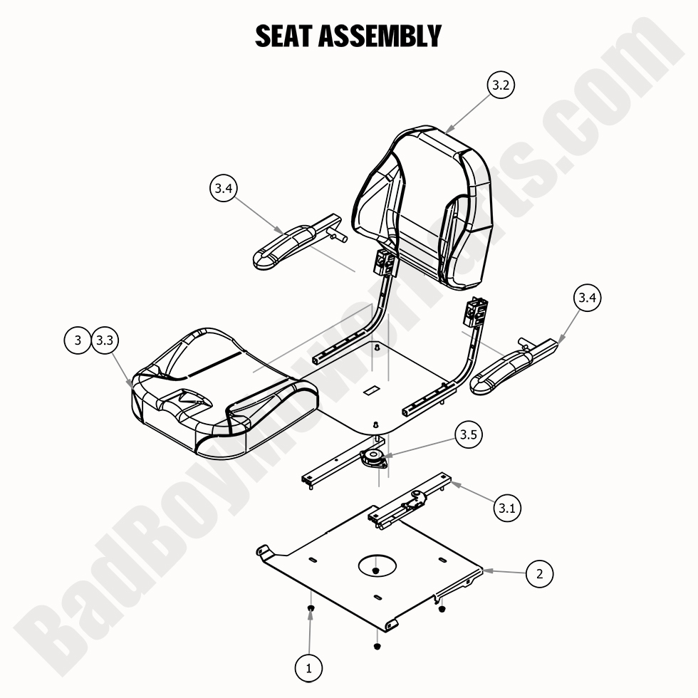 2020 ZT Elite - Seat Assembly